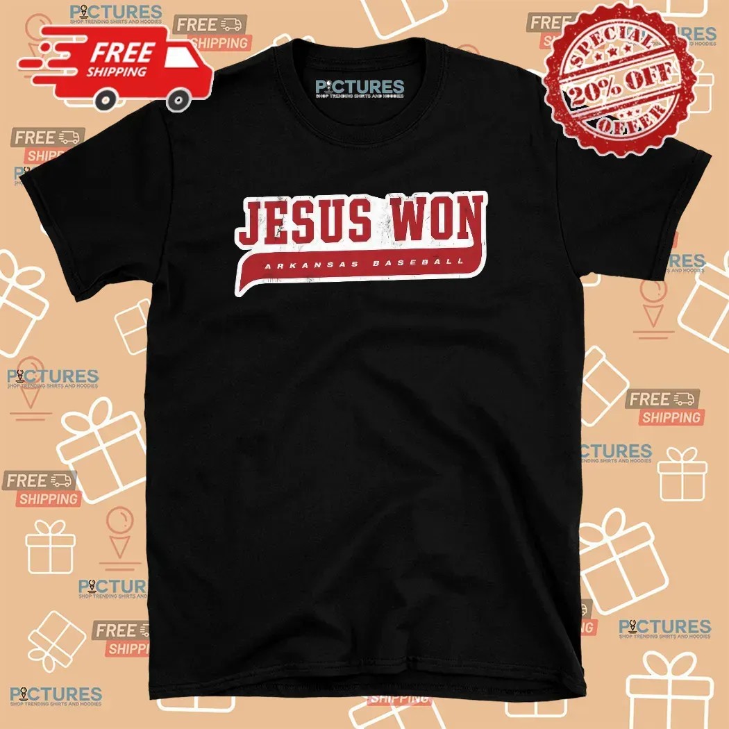 Bobby Wernes Arkansas Razorbacks Baseball Wearing Jesus Won T Shirt
