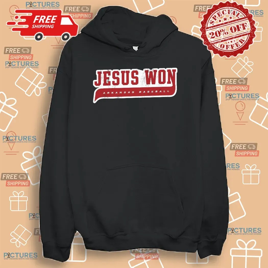 Bobby Wernes Arkansas Razorbacks Baseball Wearing Jesus Won T Shirt