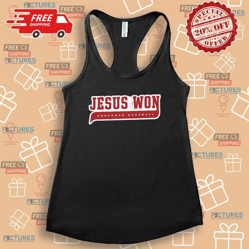 Bobby Wernes Arkansas Razorbacks Baseball Wearing Jesus Won T Shirt