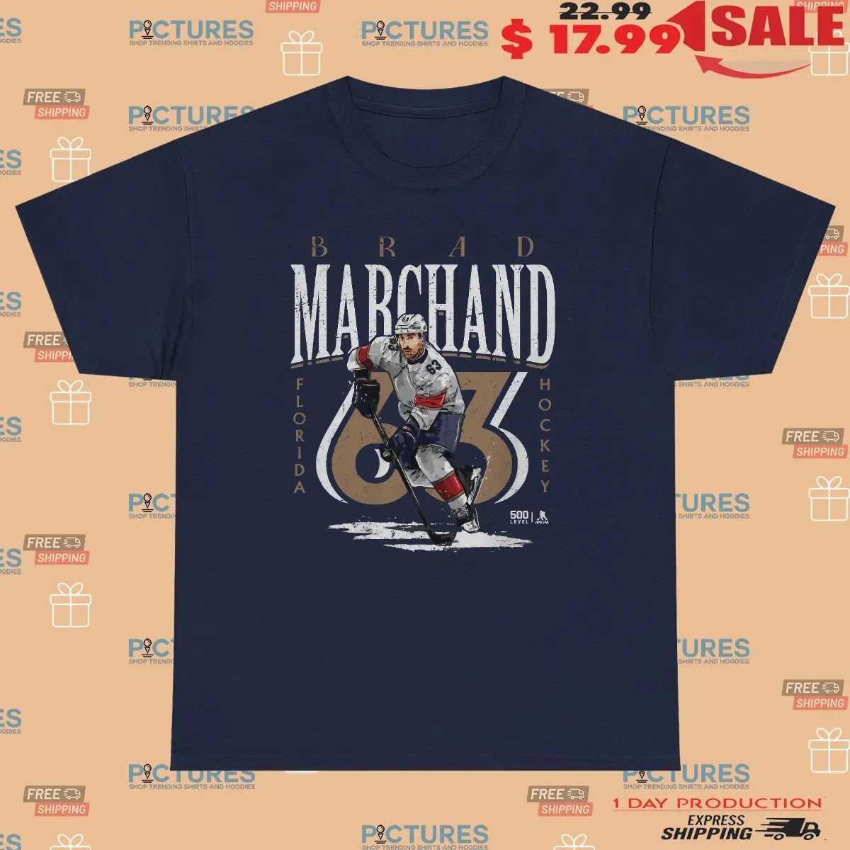 Brad Marchand Florida Panthers Hockey Name Number T Shirt