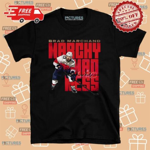 Brad Marchand Marchy Madness Florida Panthers Player Signature T Shirt