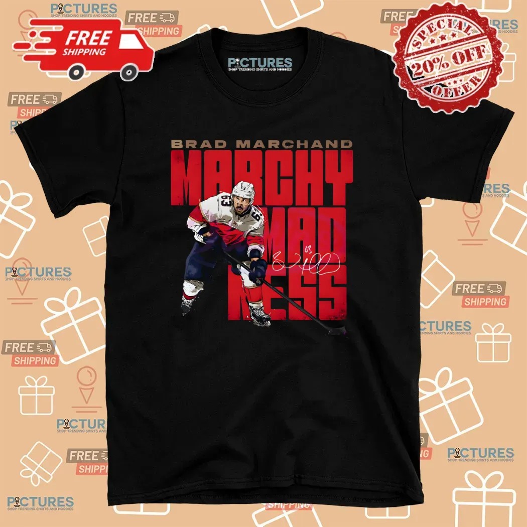 Brad Marchand Marchy Madness Florida Panthers Player Signature T Shirt