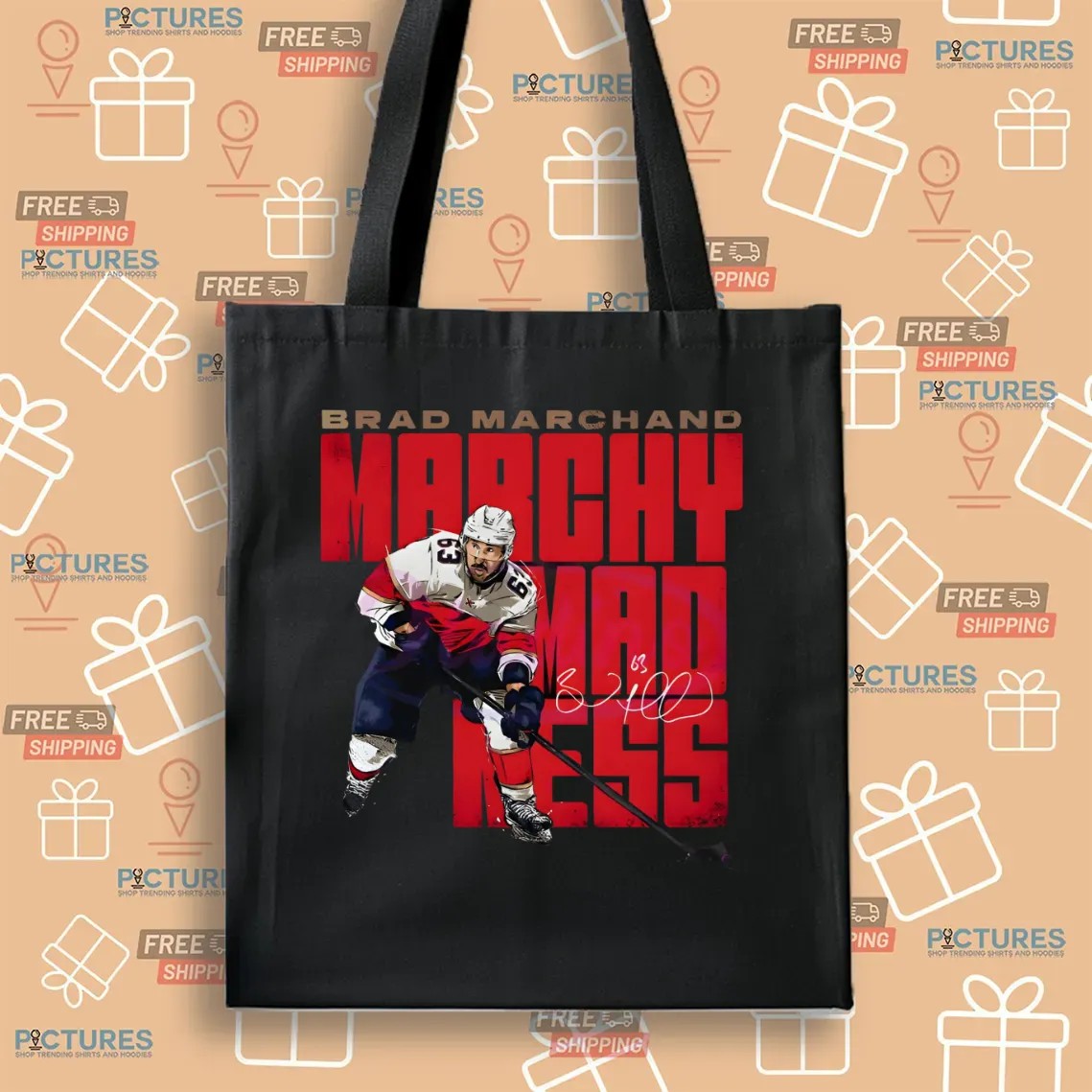 Brad Marchand Marchy Madness Florida Panthers Player Signature T Shirt