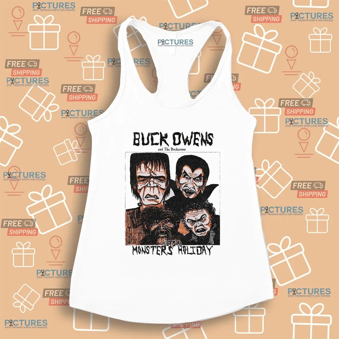 Buck Owens And The Buckaroos It's A Monster Holiday T Shirt