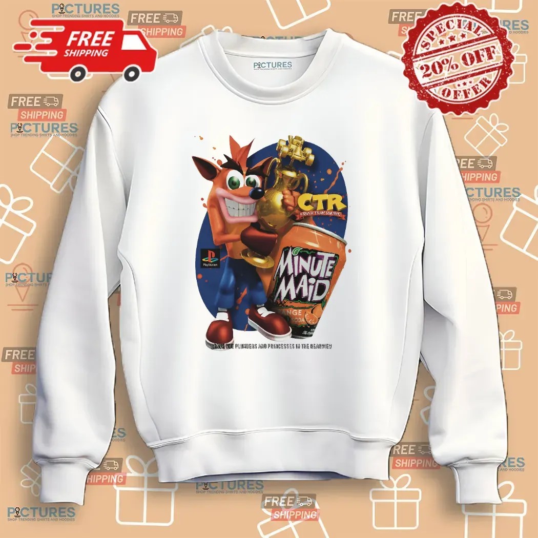 CTR Crash Team Racing Minute Maid Leave The Plumbers And Princesses In The Rearview T Shirt