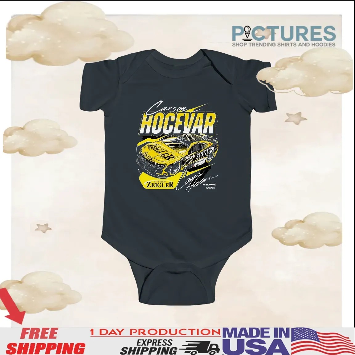 Carson Hocevar 77 Autogroup Zeigler 2025 Racing Fan All T Shirt