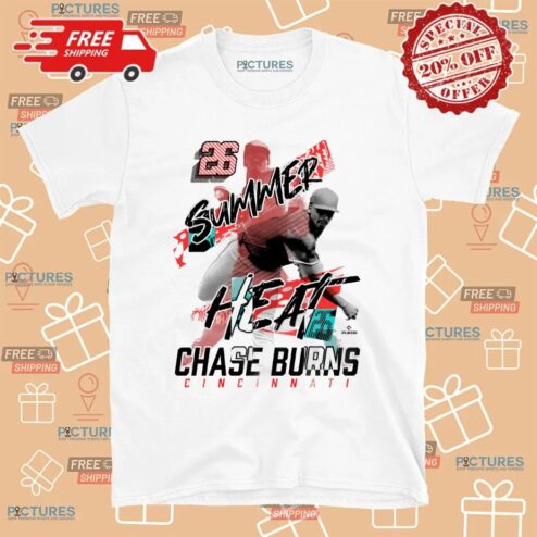 Chase Burns Summer Heat Cincinnati Reds T Shirt