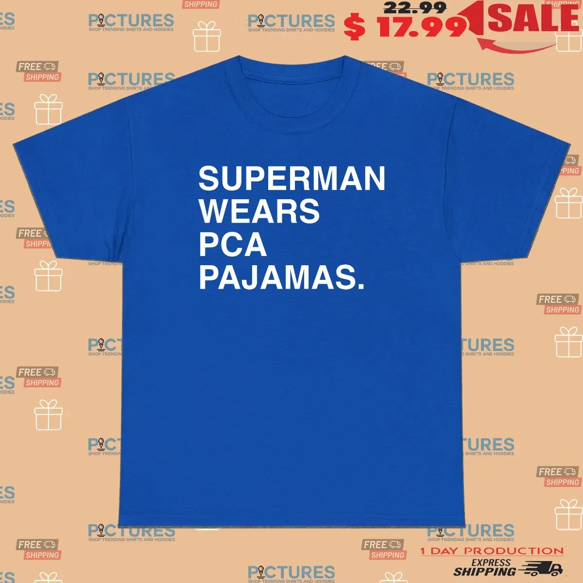 Chicago Cubs Superman Wears Pca Pajamas T Shirt