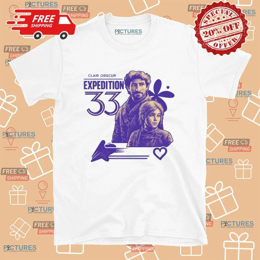 Clair Obscur Expedition 33 Vintage Portrait T Shirt