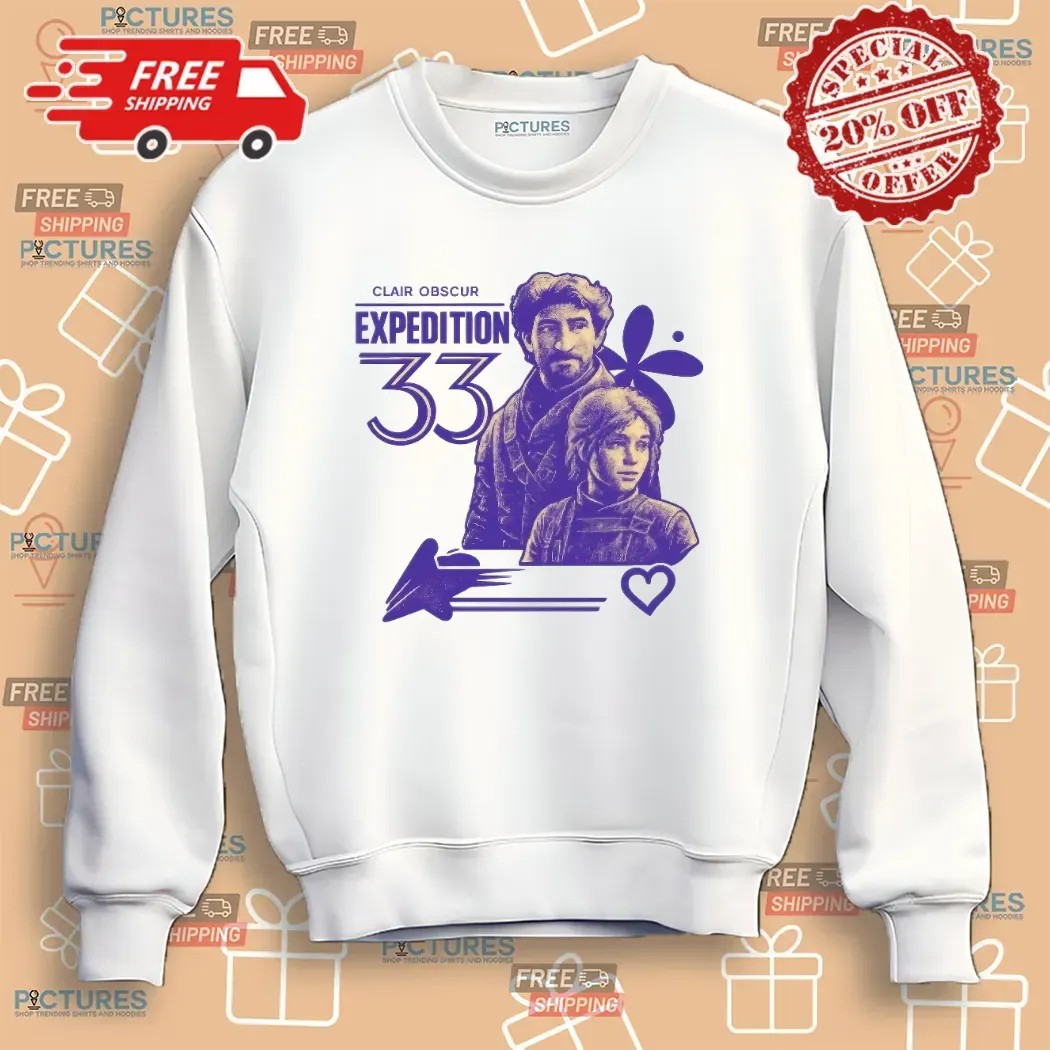 Clair Obscur Expedition 33 Vintage Portrait T Shirt
