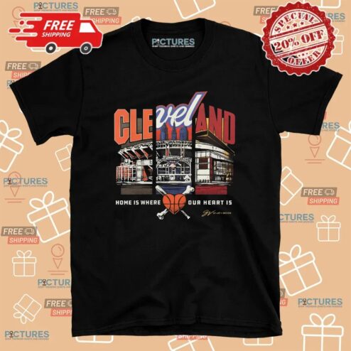 Cleveland Home Is Where The Heart Is Landmarks T Shirt
