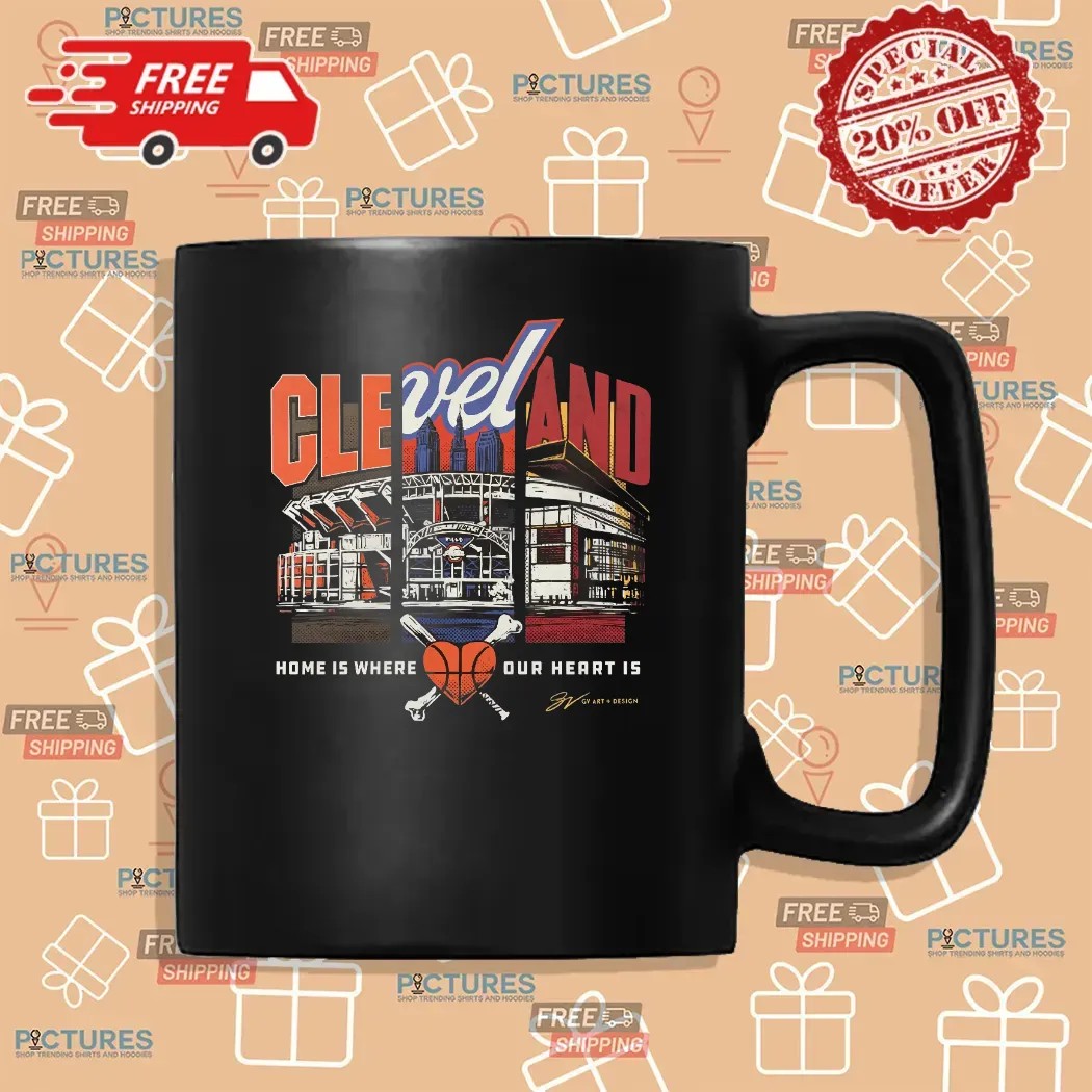 Cleveland Home Is Where The Heart Is Landmarks T Shirt Cleveland Home Is Where The Heart Is Landmarks T Shirt