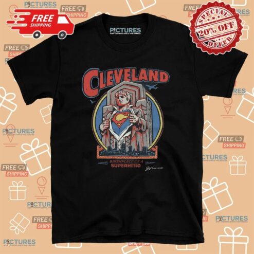 Cleveland Super Guardian Birthplace Of A Superhero Graphic T Shirt