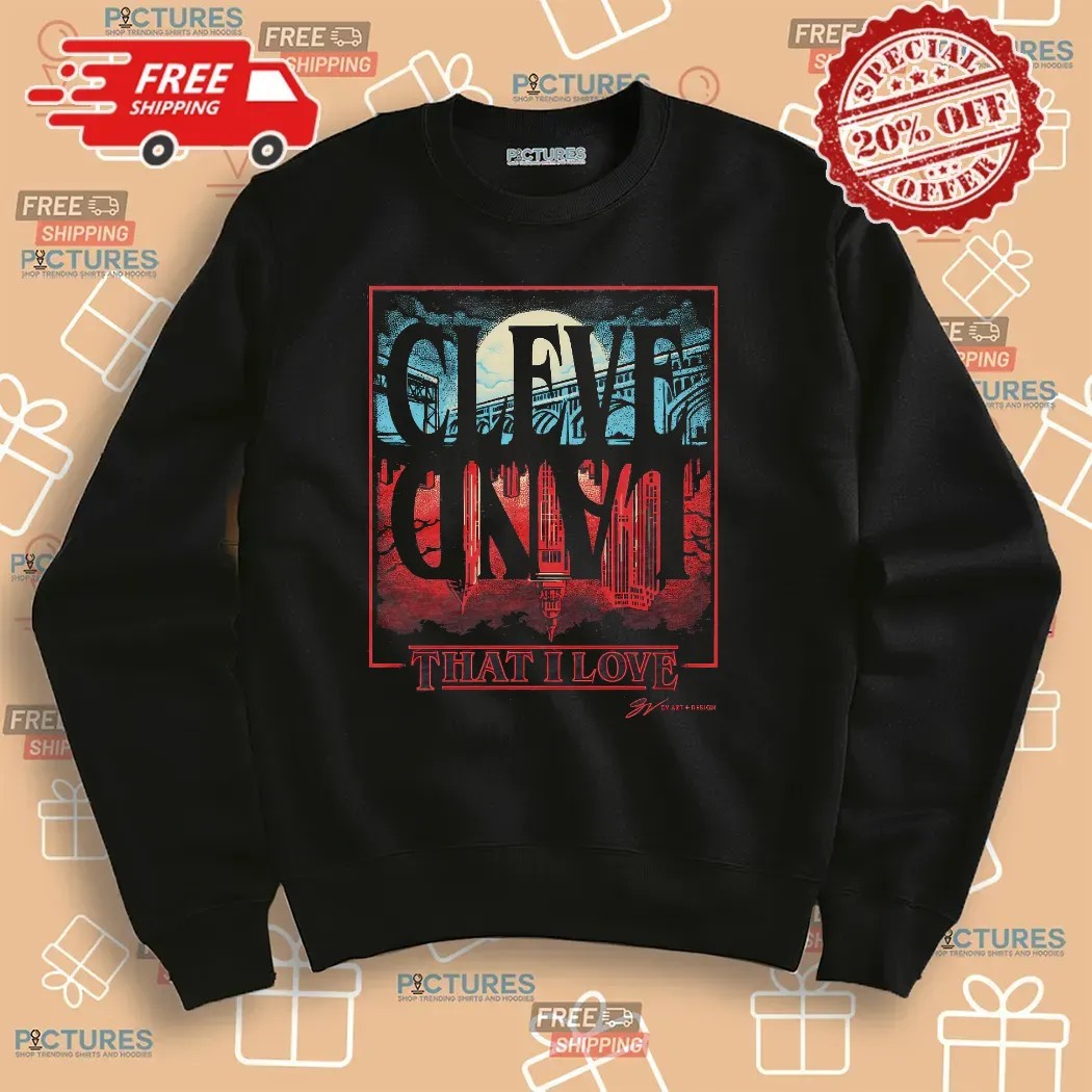 Cleveland Upside Down That I Love Horror Style T Shirt