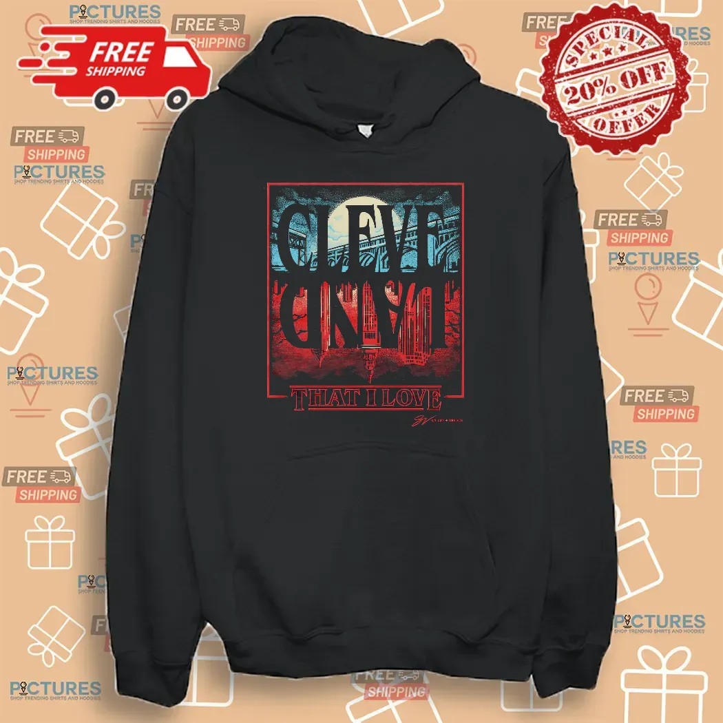 Cleveland Upside Down That I Love Horror Style T Shirt