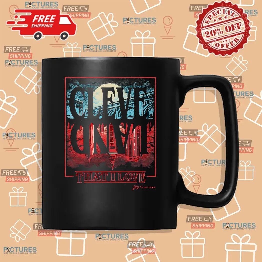 Cleveland Upside Down That I Love Horror Style T Shirt
