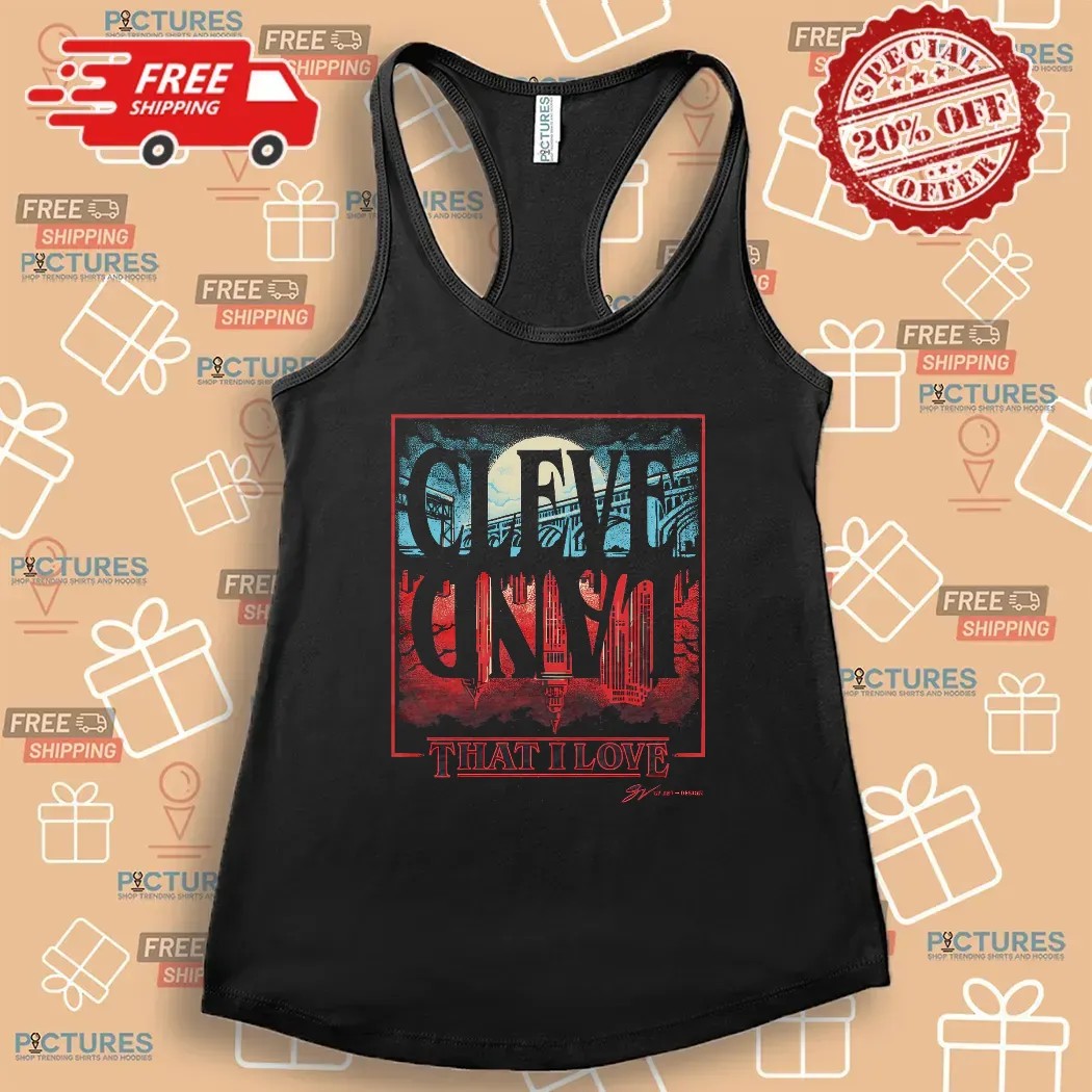 Cleveland Upside Down That I Love Horror Style T Shirt