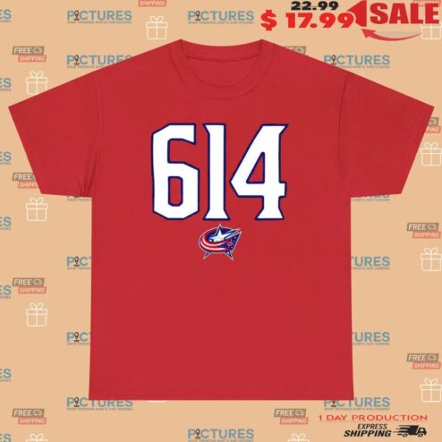 Columbus Blue Jackets 614 Symbol T Shirt