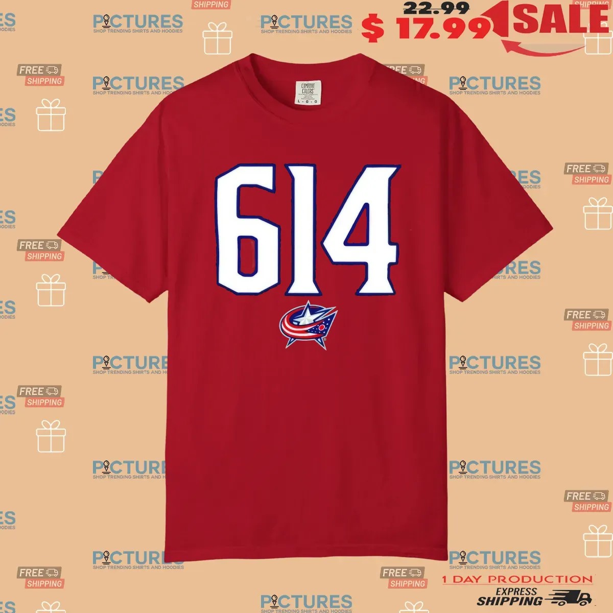 Columbus Blue Jackets 614 Symbol T Shirt Columbus Blue Jackets 614 Symbol T Shirt