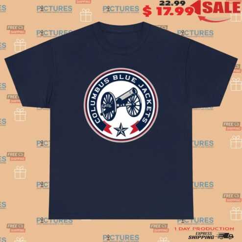 Columbus Blue Jackets Secondary Logo T Shirt