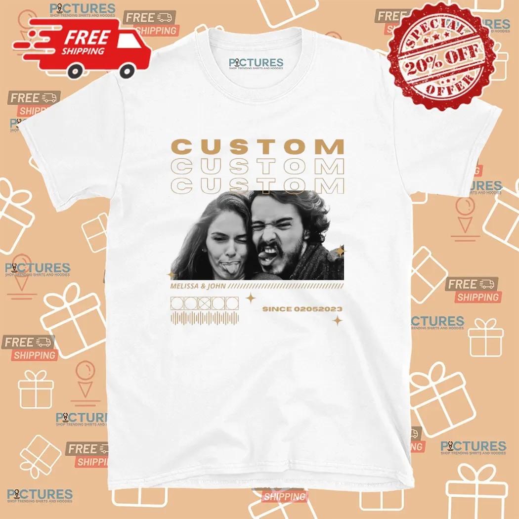 Couples We Are One Matching Customized Photo T Shirt
