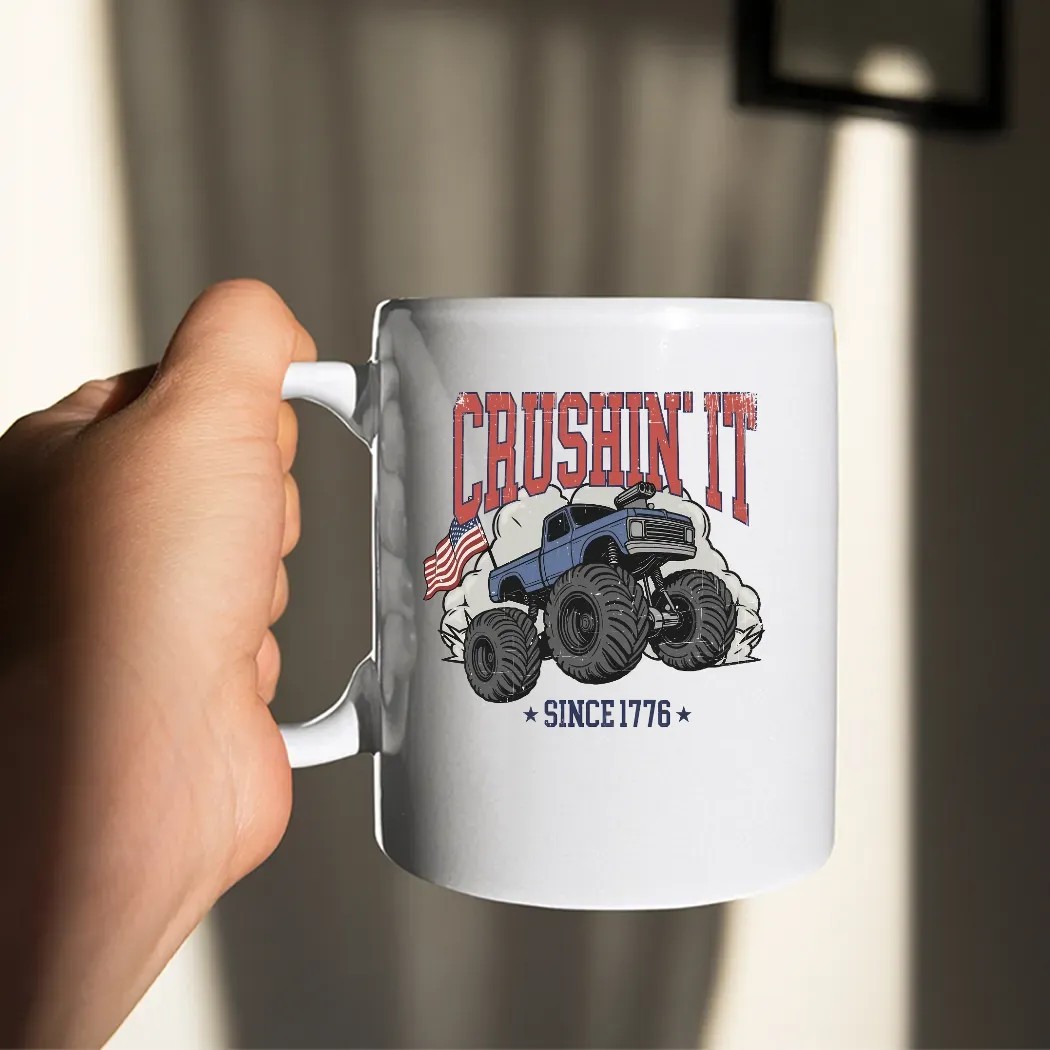 Crushin It Since 1776 Monster Truck 4th Of July T Shirt