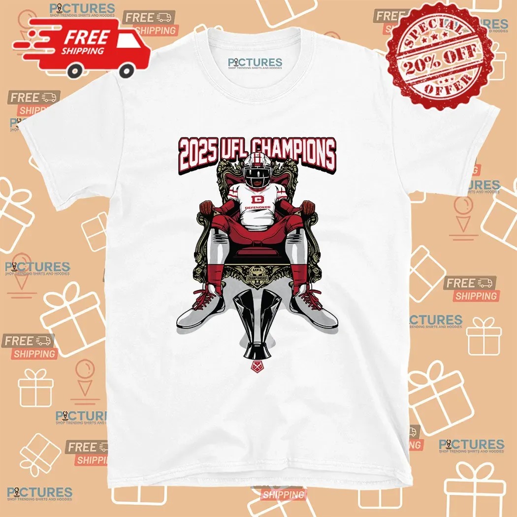 DC Defenders Championship Throne 2025 UFL T Shirt