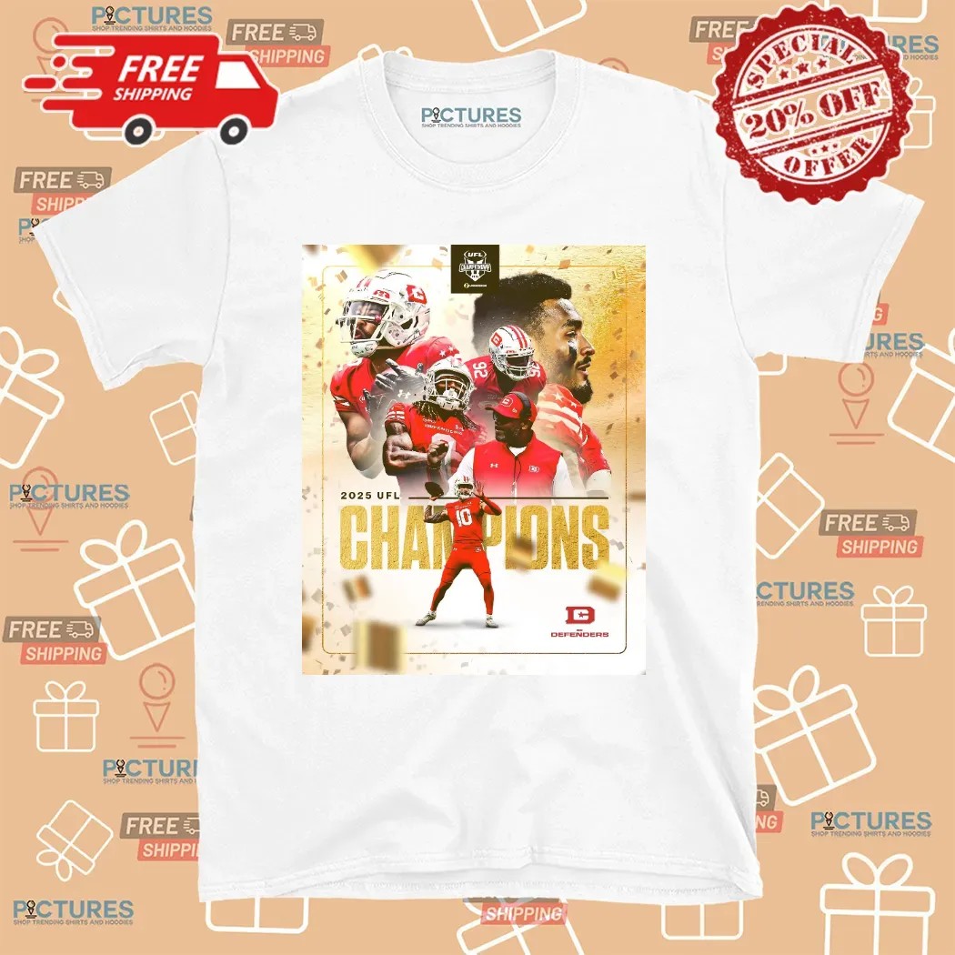 DC Defenders Takes The Crown 2025 UFL Champion T Shirt