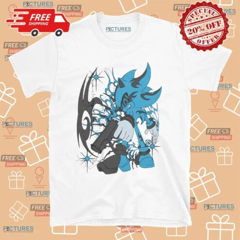 Dark Sonic Drip Guncore Graffiti Vaporwave T Shirt