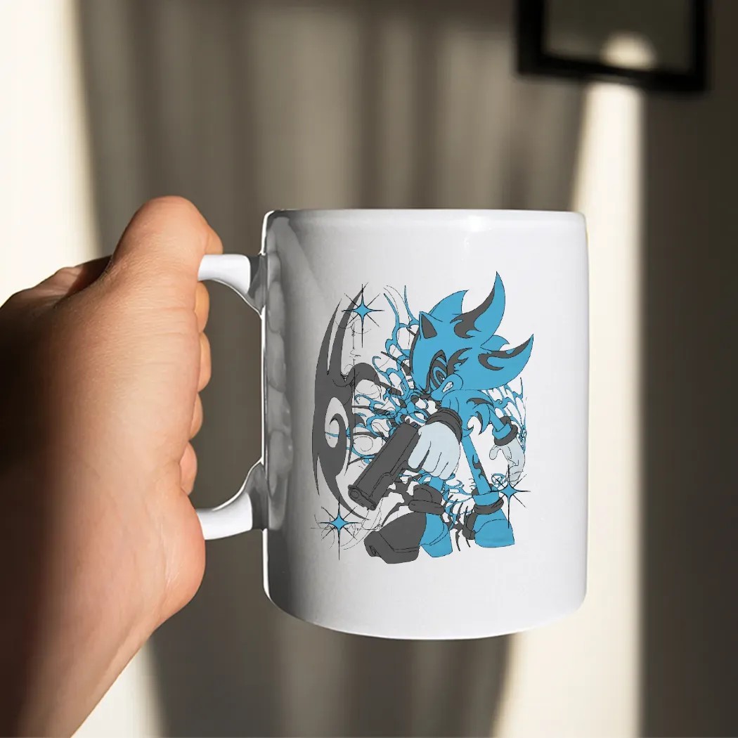 Dark Sonic Drip Guncore Graffiti Vaporwave T Shirt