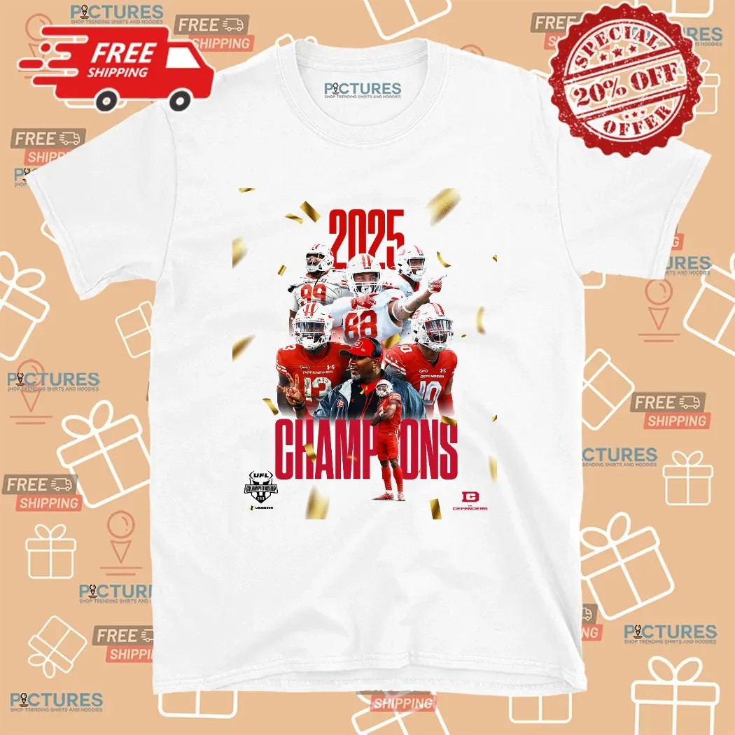 Dc Defenders Ufl Champions 2025 Take The Tag Off Poster T Shirt