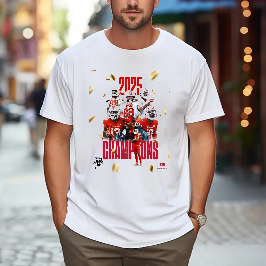Dc Defenders Ufl Champions 2025 Take The Tag Off Poster T Shirt