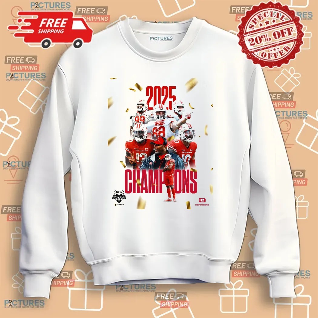 Dc Defenders Ufl Champions 2025 Take The Tag Off Poster T Shirt