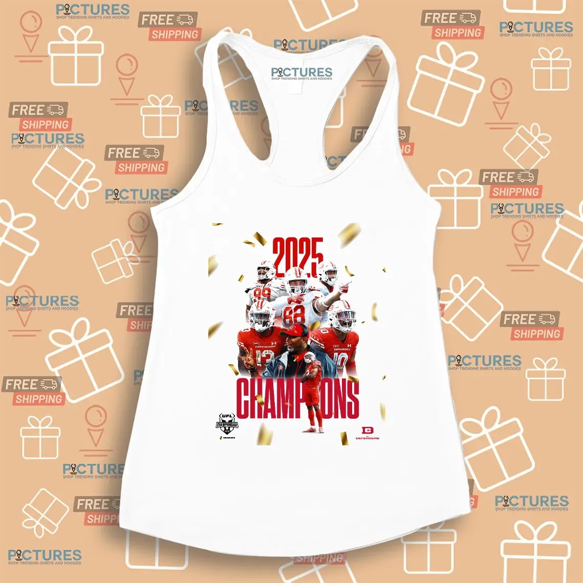 Dc Defenders Ufl Champions 2025 Take The Tag Off Poster T Shirt