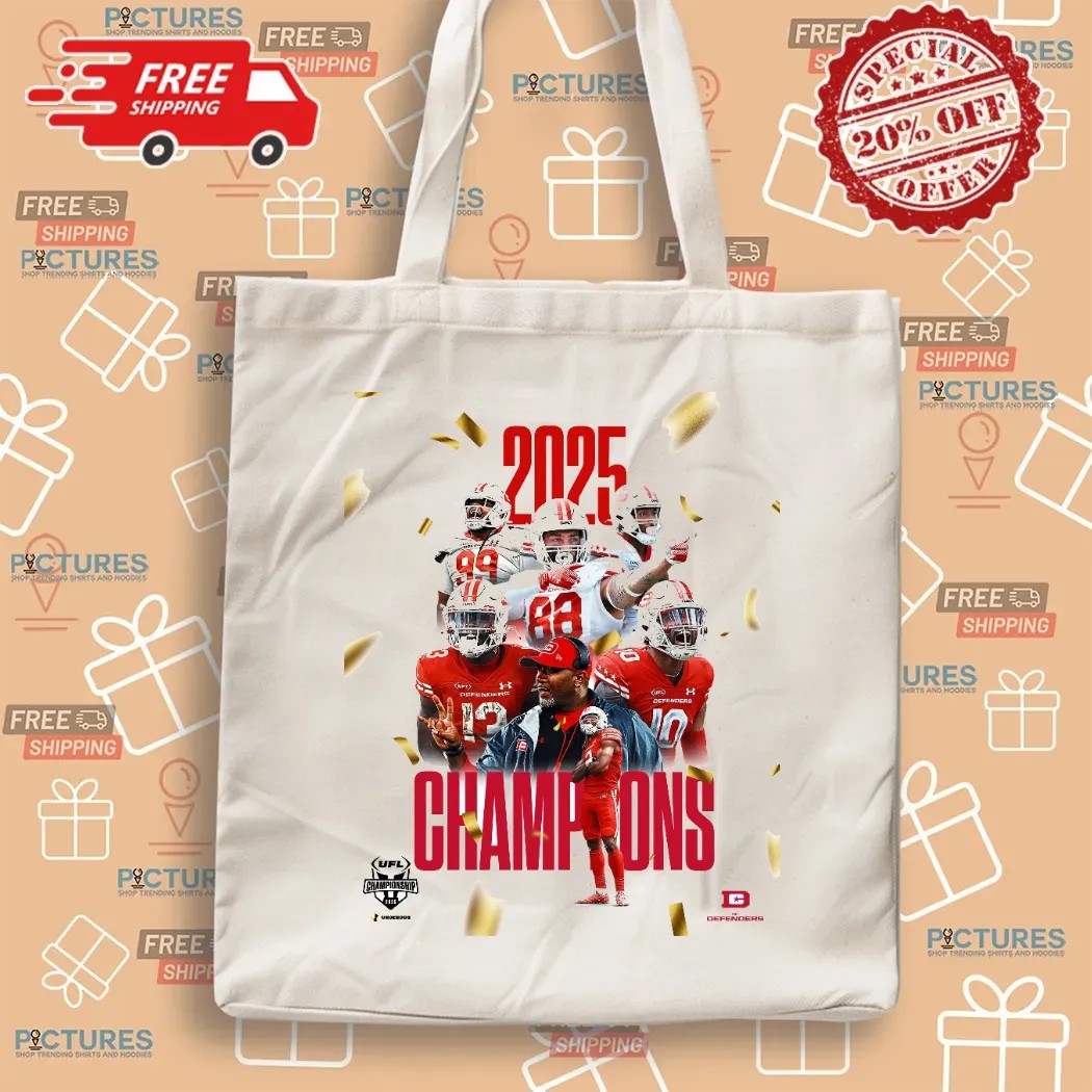 Dc Defenders Ufl Champions 2025 Take The Tag Off Poster T Shirt
