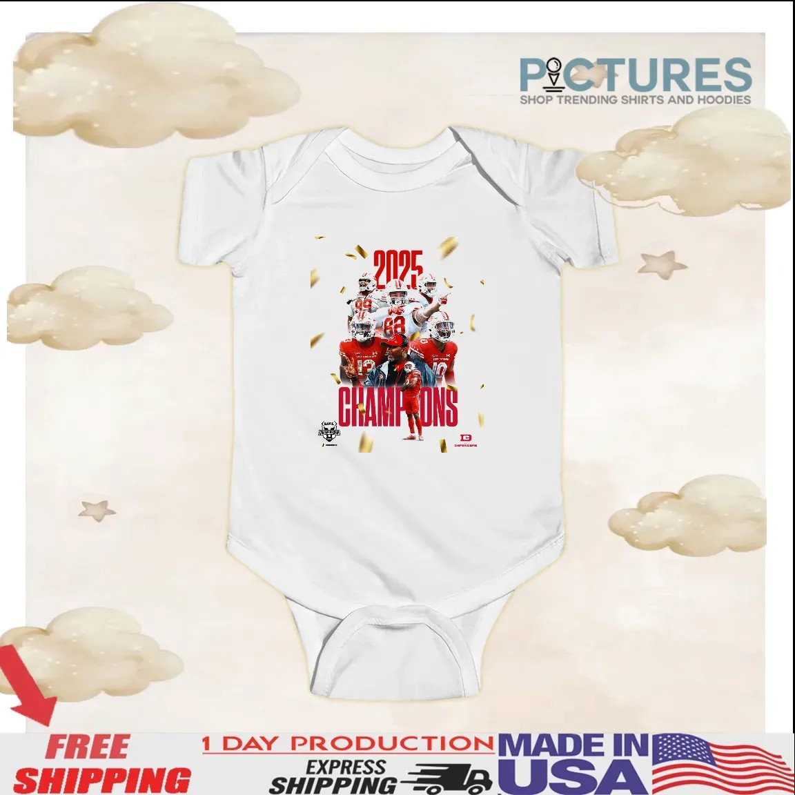 Dc Defenders Ufl Champions 2025 Take The Tag Off Poster T Shirt