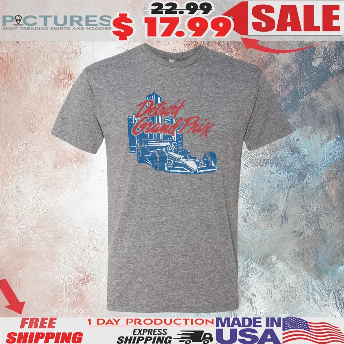Detroit Grand Prix Vintage T Shirt