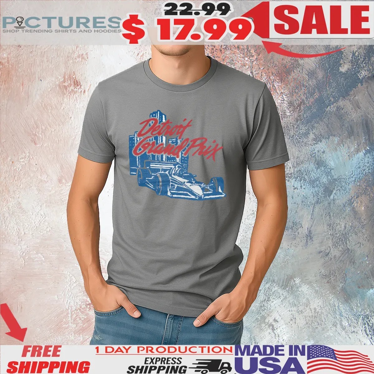 Detroit Grand Prix Vintage T Shirt