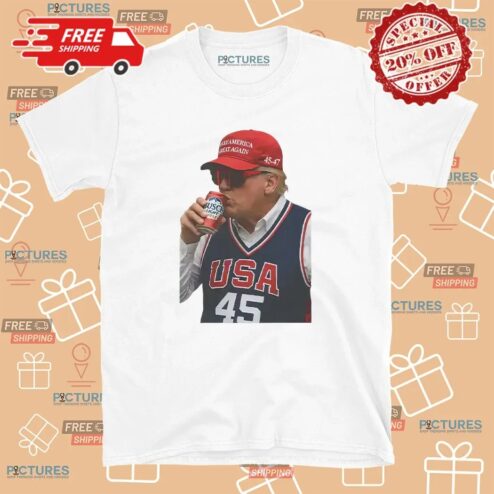 Donald Trump Drinking Busch Light Maga T Shirt