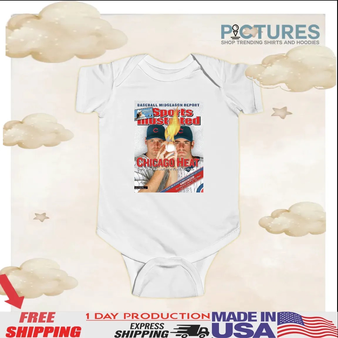 Drew Pomeranz And Chris Flexen Sports Illustrated Chicago Heart Magazine Cover T Shirt