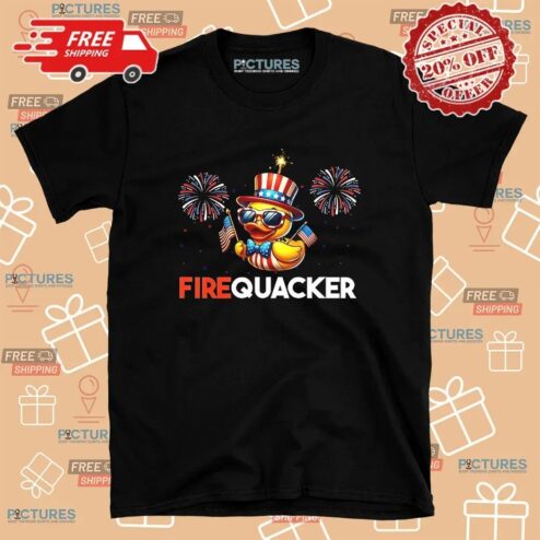 Duck Firequacker Patriotic 4th Of July T Shirt