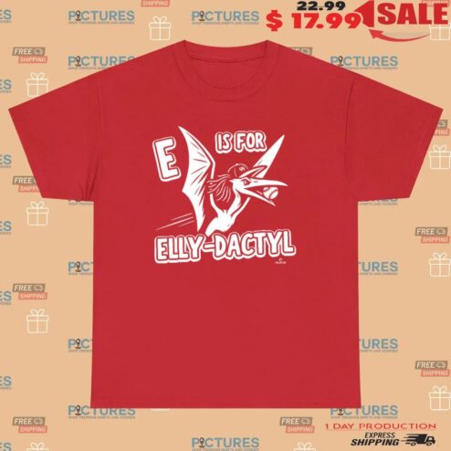 E Is For Elly-Dactyl Baseball T Shirt