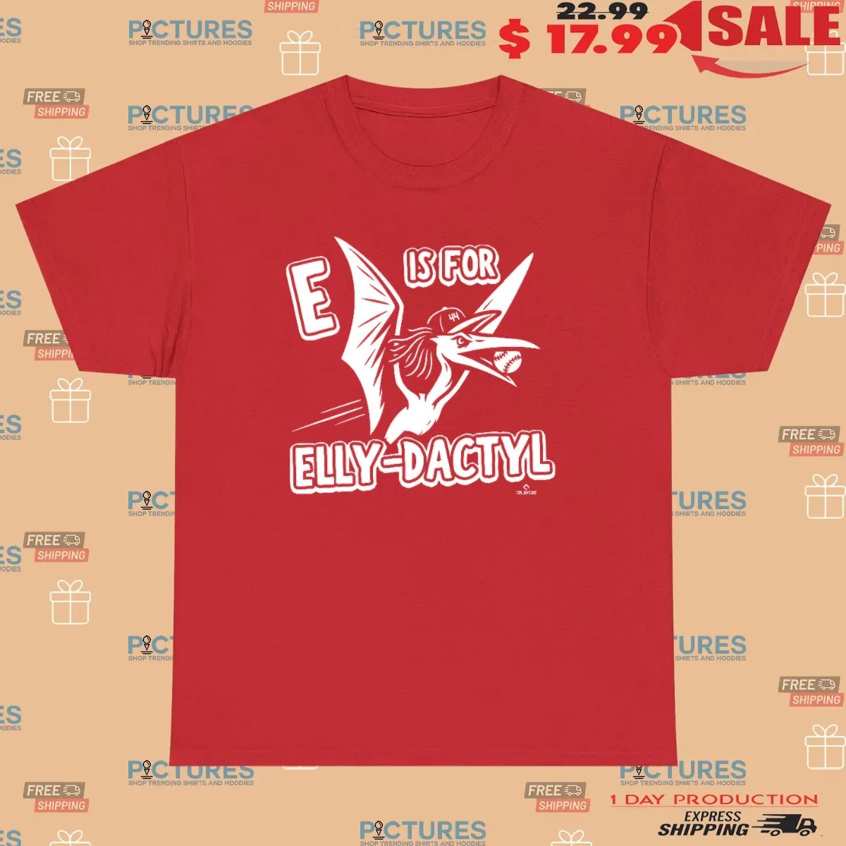 E Is For Elly-Dactyl Baseball T Shirt