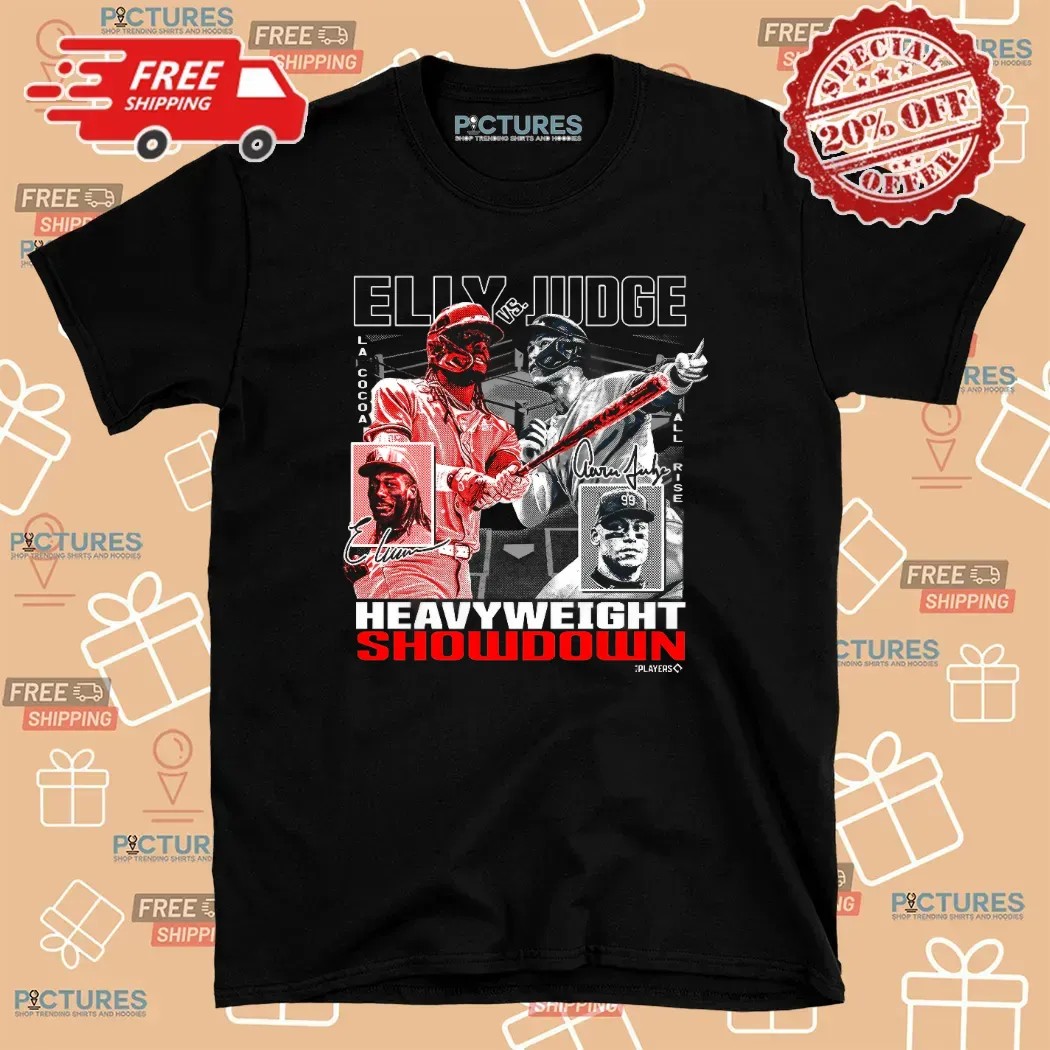 Elly Vs Aaron Judge Reds Vs Yankees MLB Heavyweight Showdown Graphic T Shirt