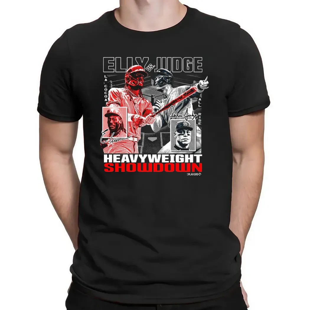 Elly Vs Aaron Judge Reds Vs Yankees MLB Heavyweight Showdown Graphic T Shirt