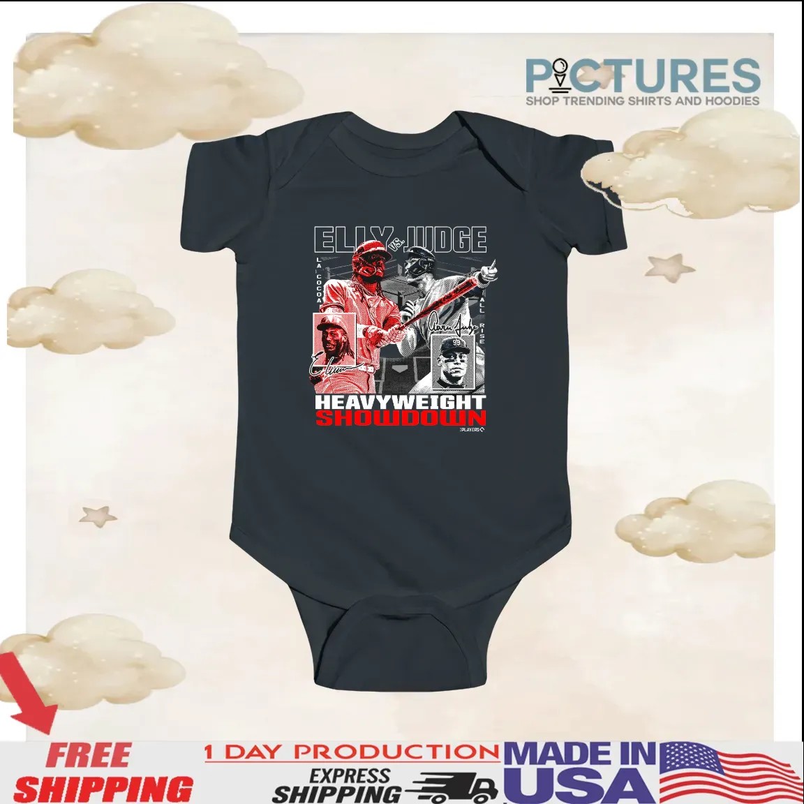 Elly Vs Aaron Judge Reds Vs Yankees MLB Heavyweight Showdown Graphic T Shirt