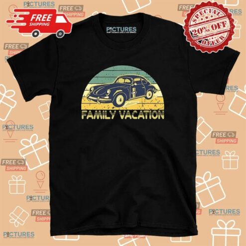 Family Vacation Old Classic Car 90s T Shirt