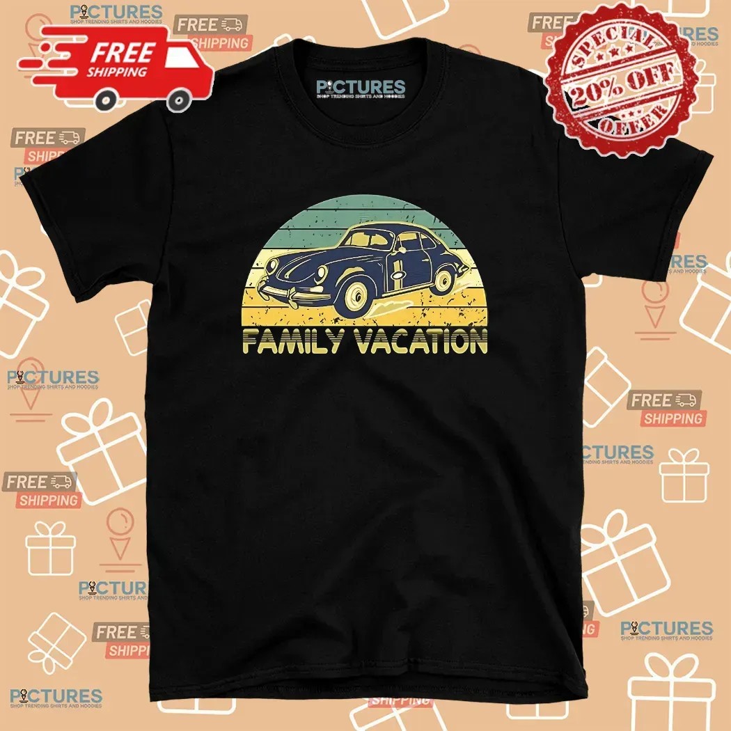 Family Vacation Old Classic Car 90s T Shirt