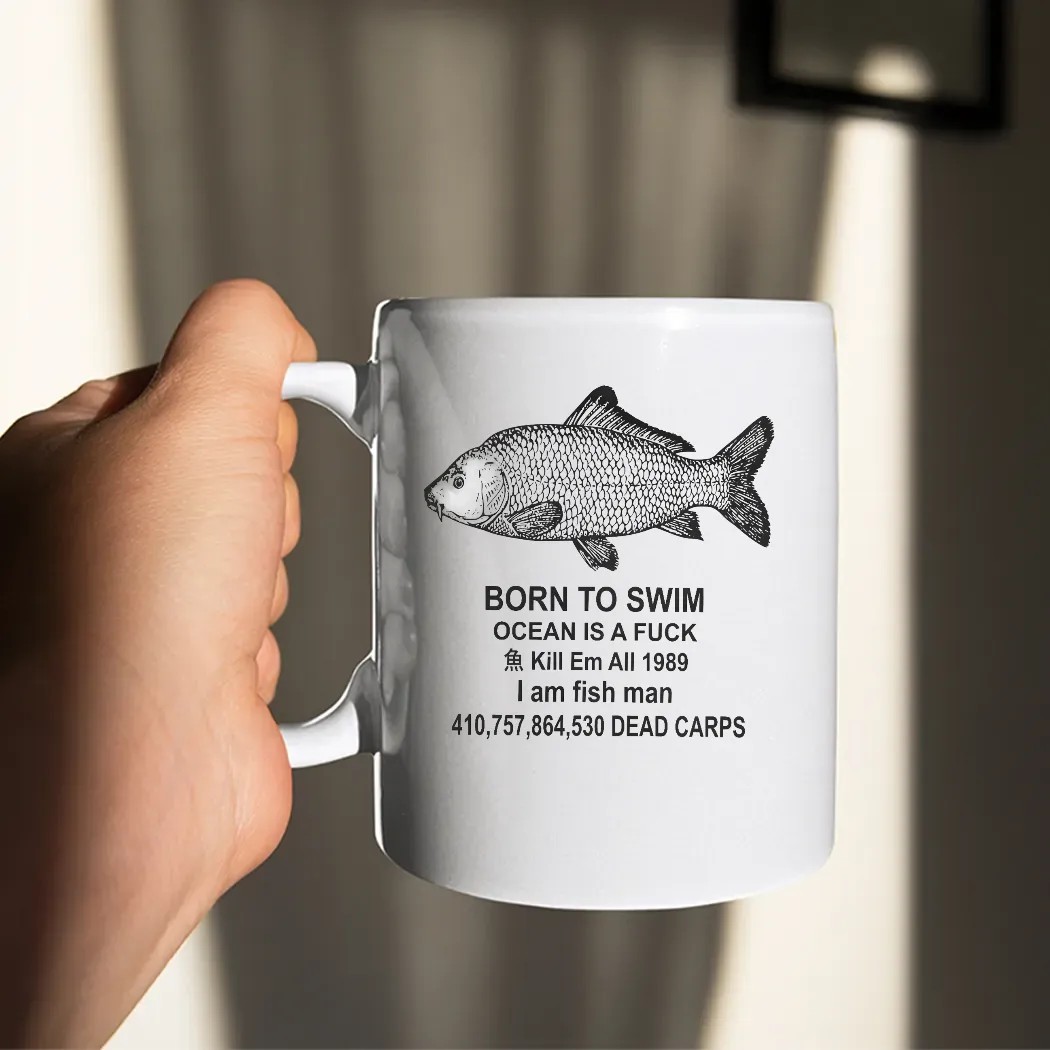 Fish Born To Swim Ocean Is A Fuck Kill Em All 1989 Parody T Shirt