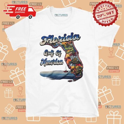 Florida Gulf Of America Map T Shirt